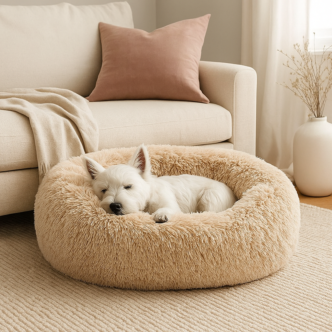 Plush Dog Bed – Soft Snuggle Cushion for Pets