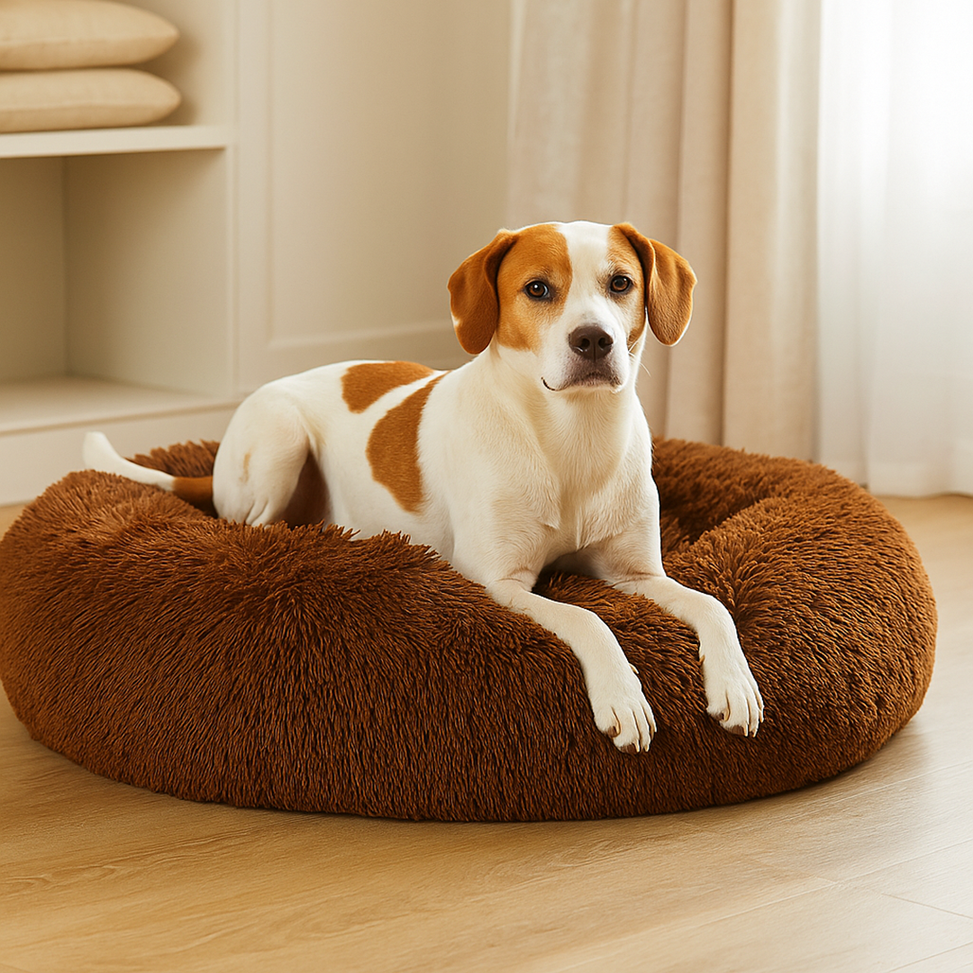 Plush Dog Bed – Soft Snuggle Cushion for Pets