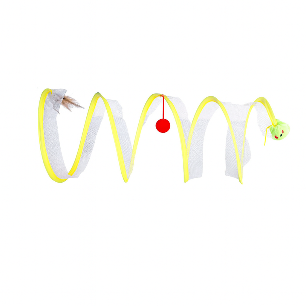 Spiral Cat Tunnel Toy – Interactive Play Tunnel for Cats
