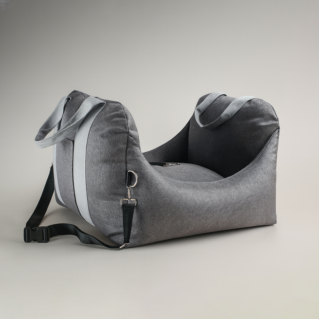 Soft Dog Car Bed – Secure Travel Seat for Pets