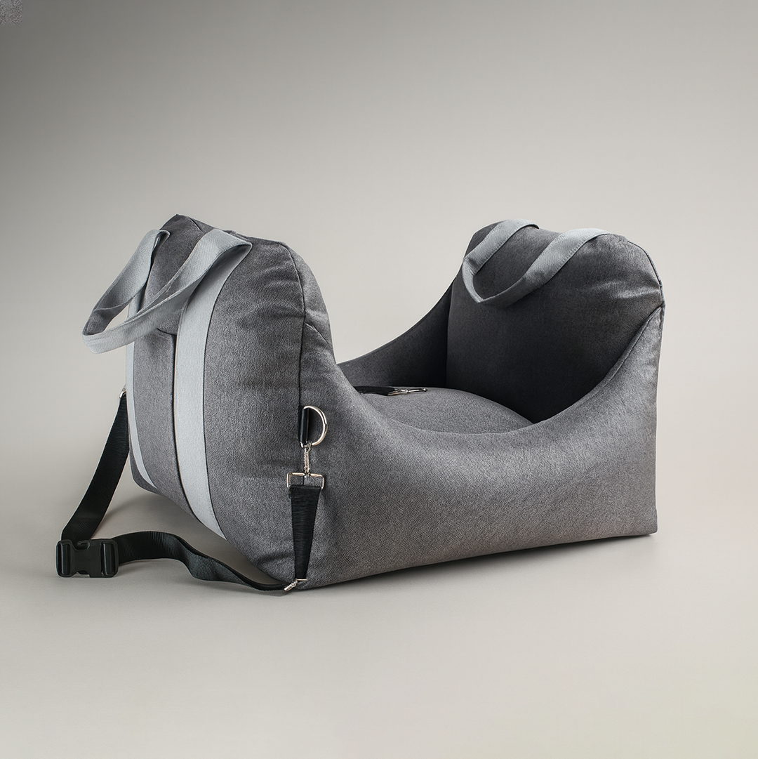 Soft Dog Car Bed – Secure Travel Seat for Pets