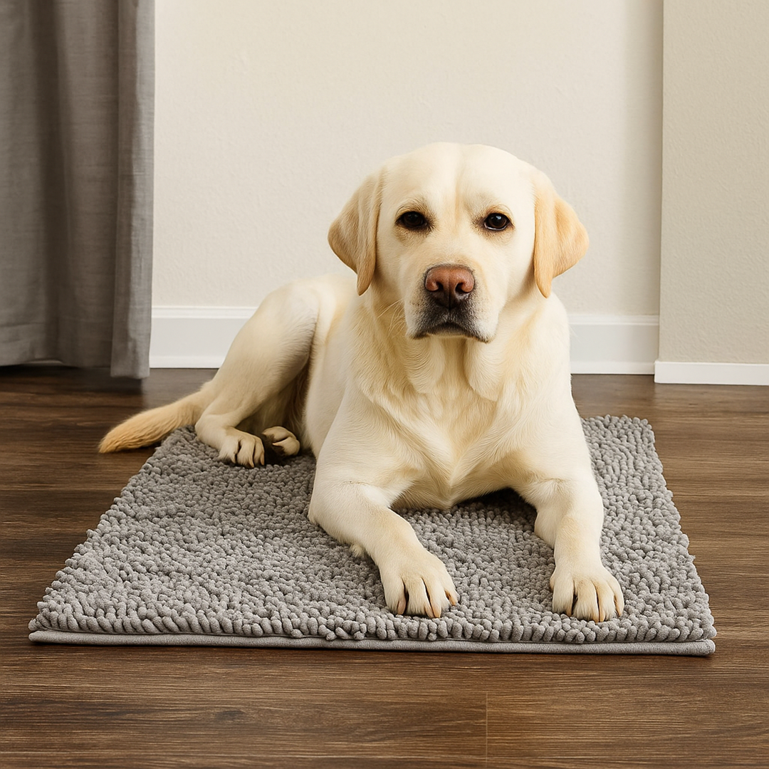 Dog Paw Cleaning Mat – Non-Slip Absorbent Pet Mat