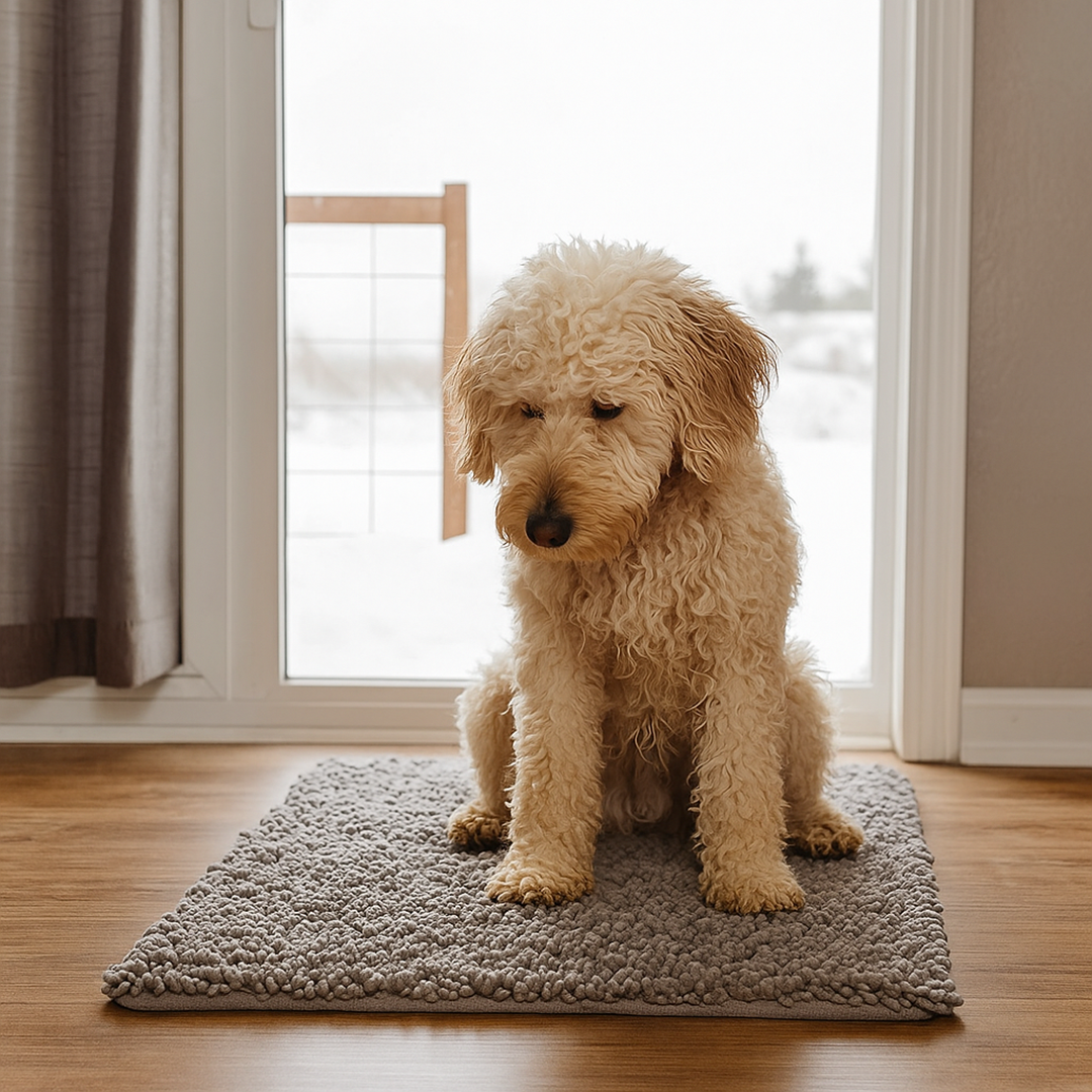 Dog Paw Cleaning Mat – Non-Slip Absorbent Pet Mat