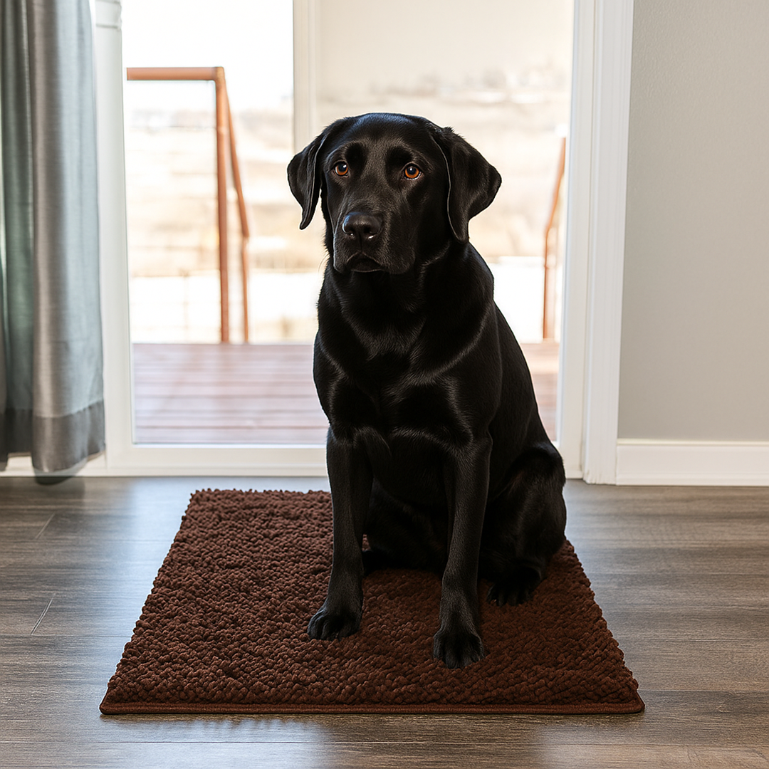 Dog Paw Cleaning Mat – Non-Slip Absorbent Pet Mat