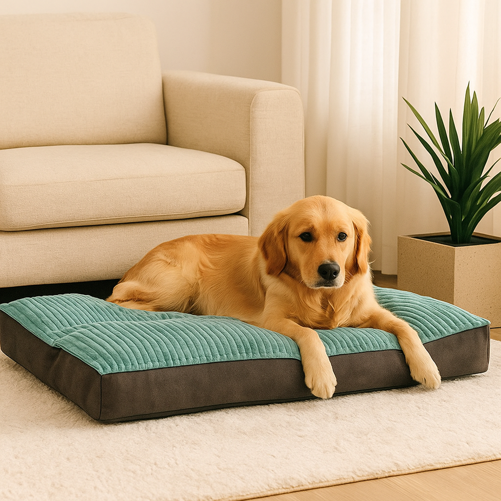Supportive Dog Cushion – Removable Cover Pet Pillow