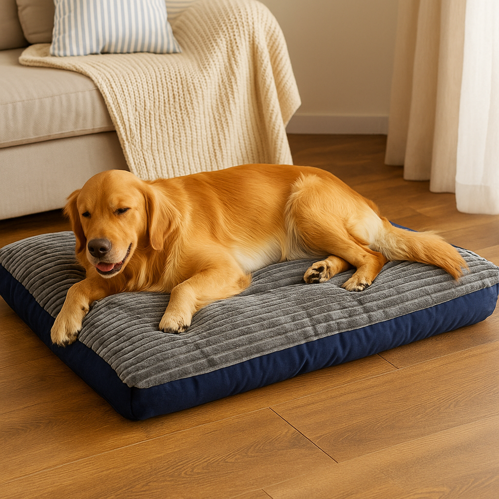 Supportive Dog Cushion – Removable Cover Pet Pillow